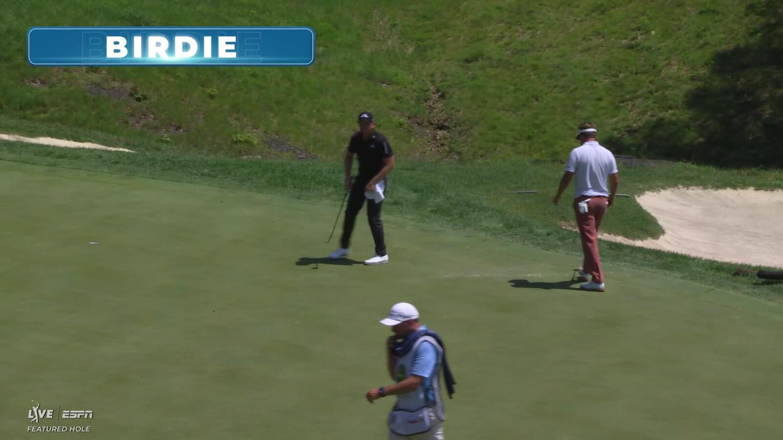 Keith Mitchell sinks 25-foot birdie putt on No. 16 at John Deere