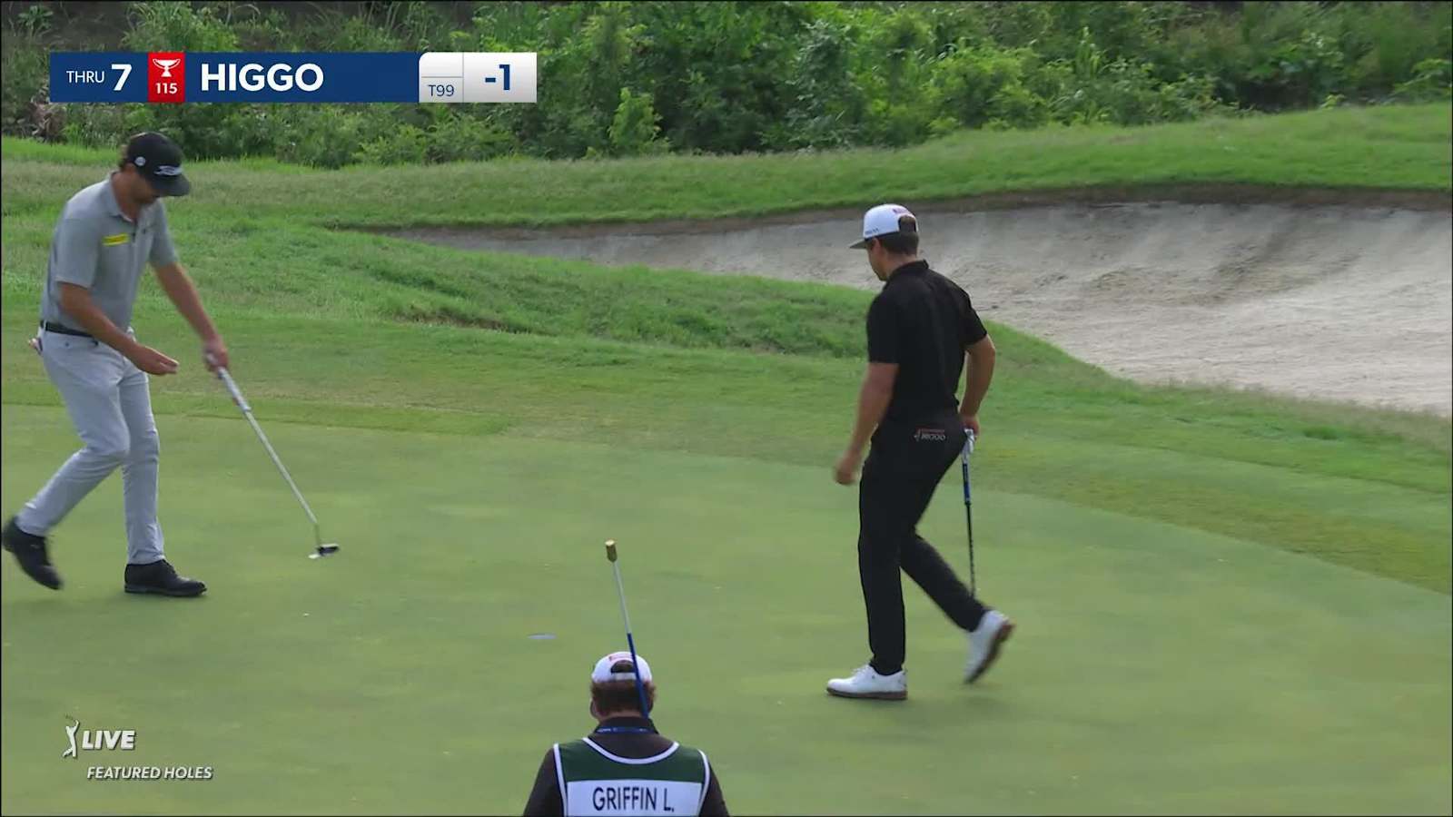 Garrick Higgo with an approach shot from CJ CUP Byron Nelson