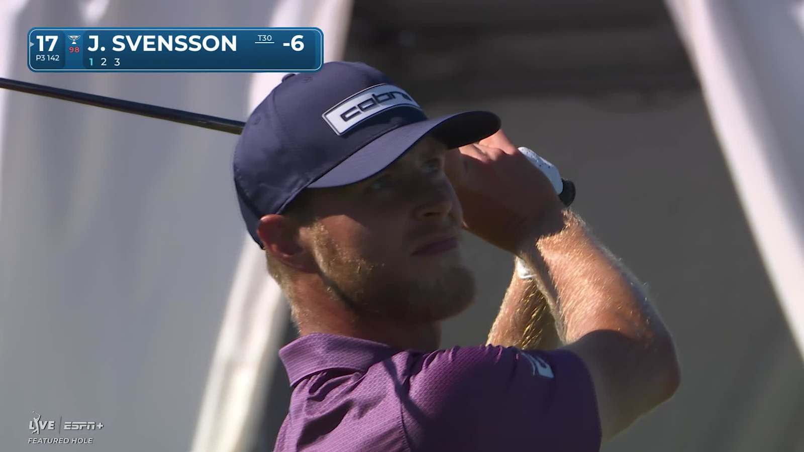 Jesper Svensson sinks a 20-foot birdie putt at Cognizant Classic