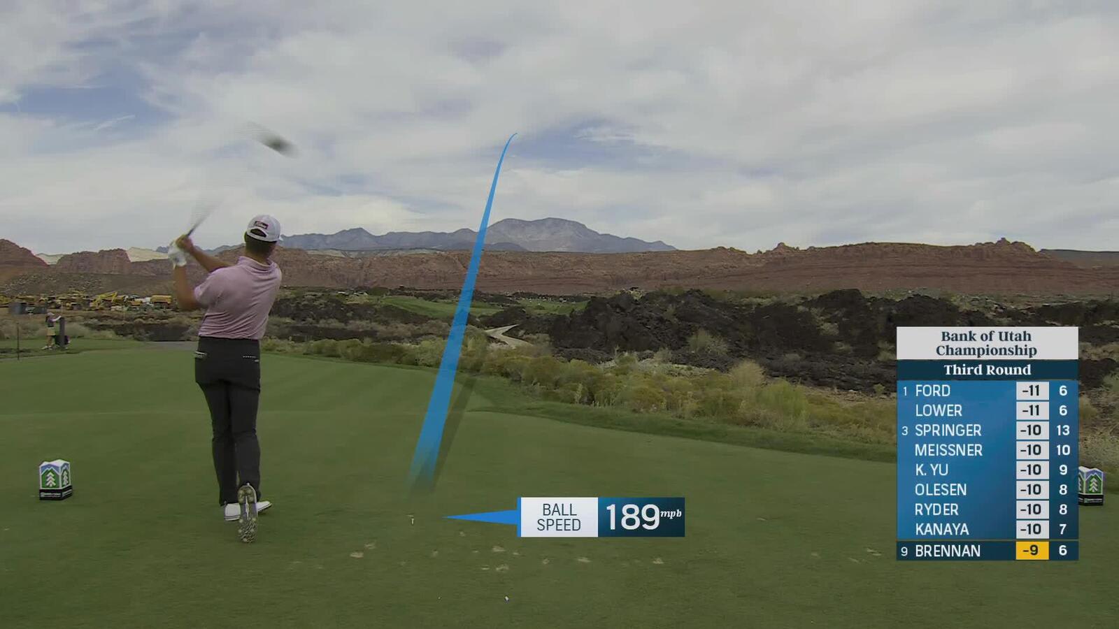 Michael Brennan hits 206-yard approach to 4 feet, sets up eagle on No. 7 at Bank of Utah