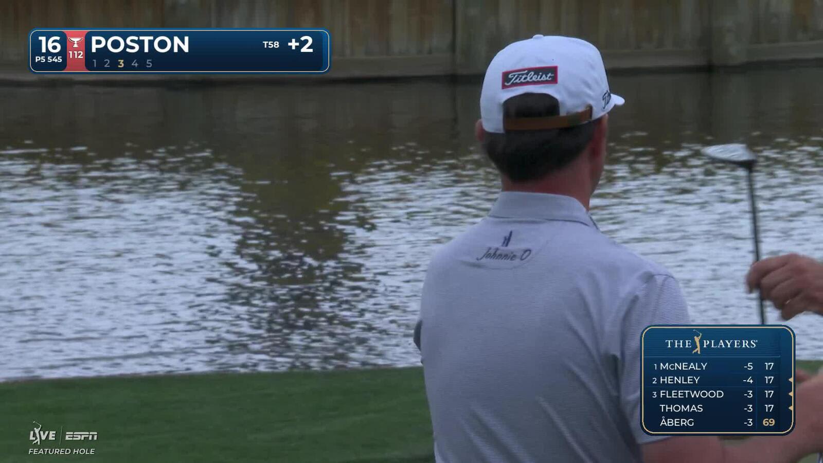 J.T. Poston’s putt from 5 feet 9 inches leaves 9-inch birdie tap-in at THE PLAYERS