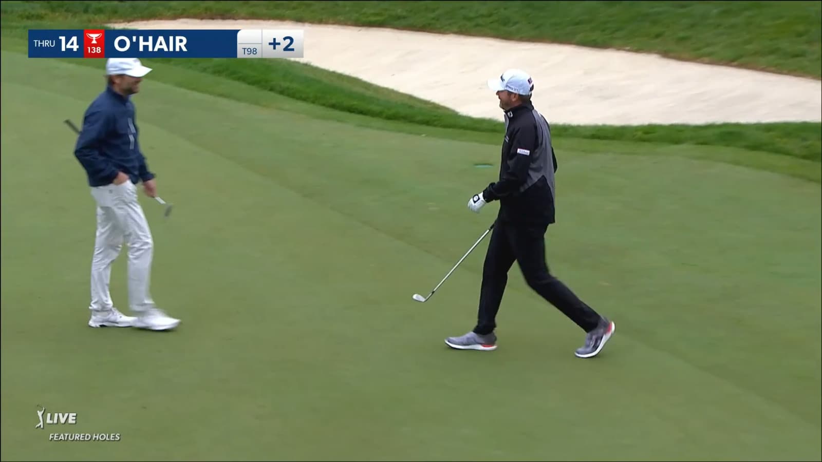 Sean O'Hair holes chip from 39-feet in the deep rough at RBC Canadian