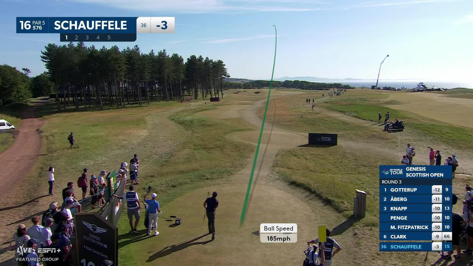 Xander Schauffele sinks eagle putt at Genesis Scottish Open