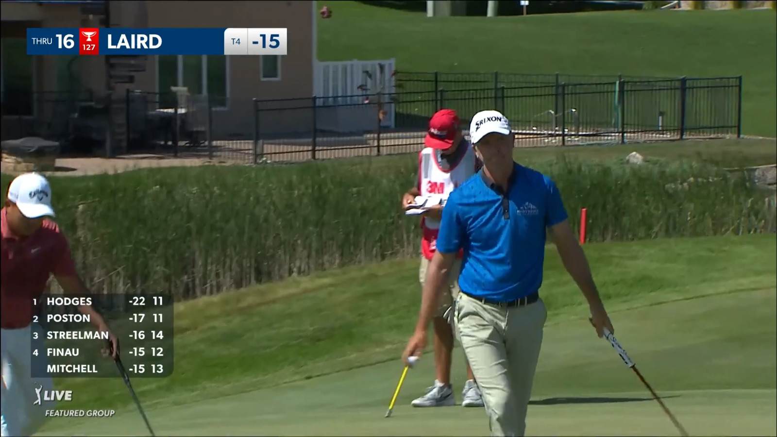 Martin Laird tacks on another birdie on No. 16 at 3M Open