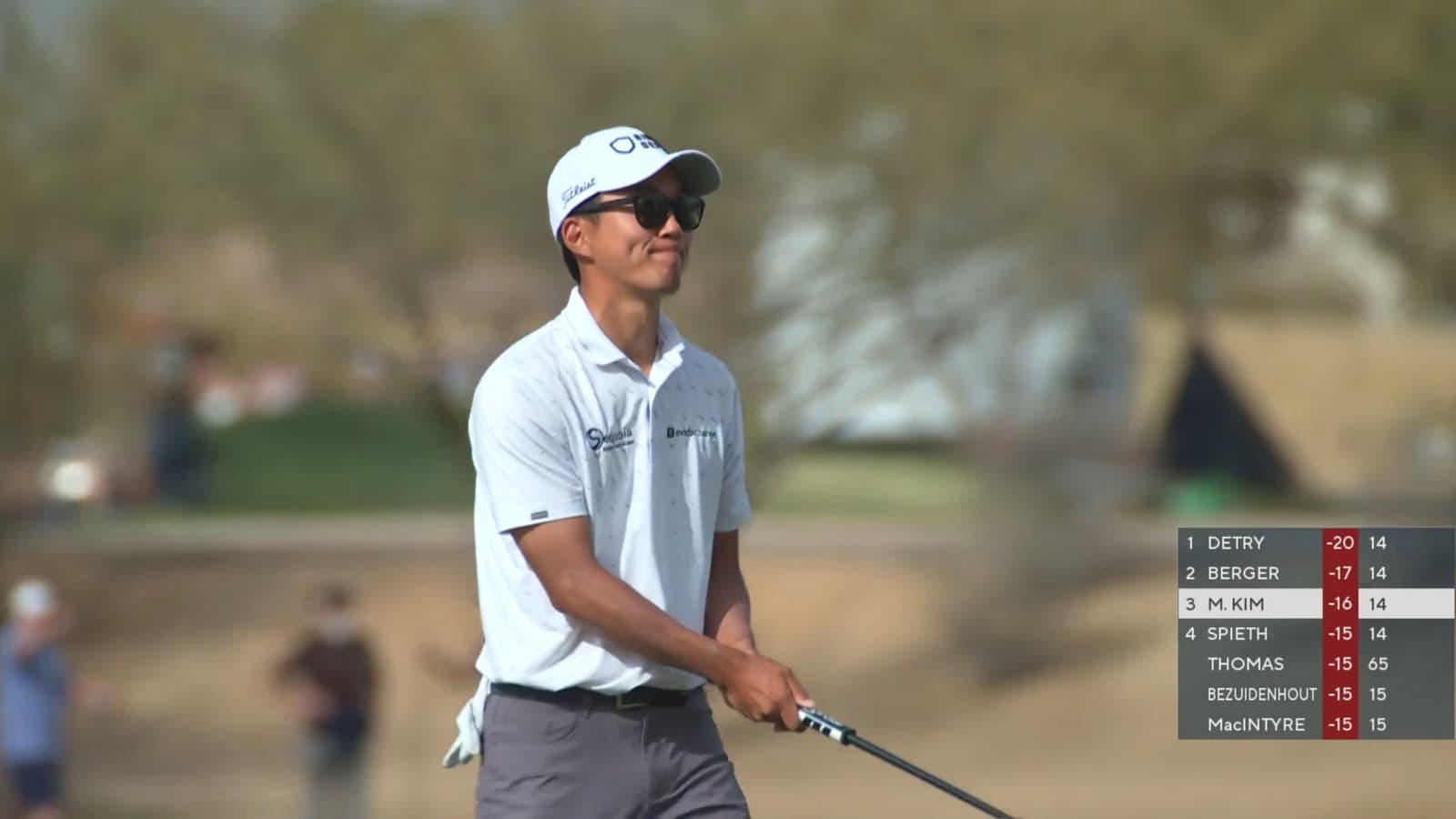 Michael Kim makes birdie at WM Phoenix Open