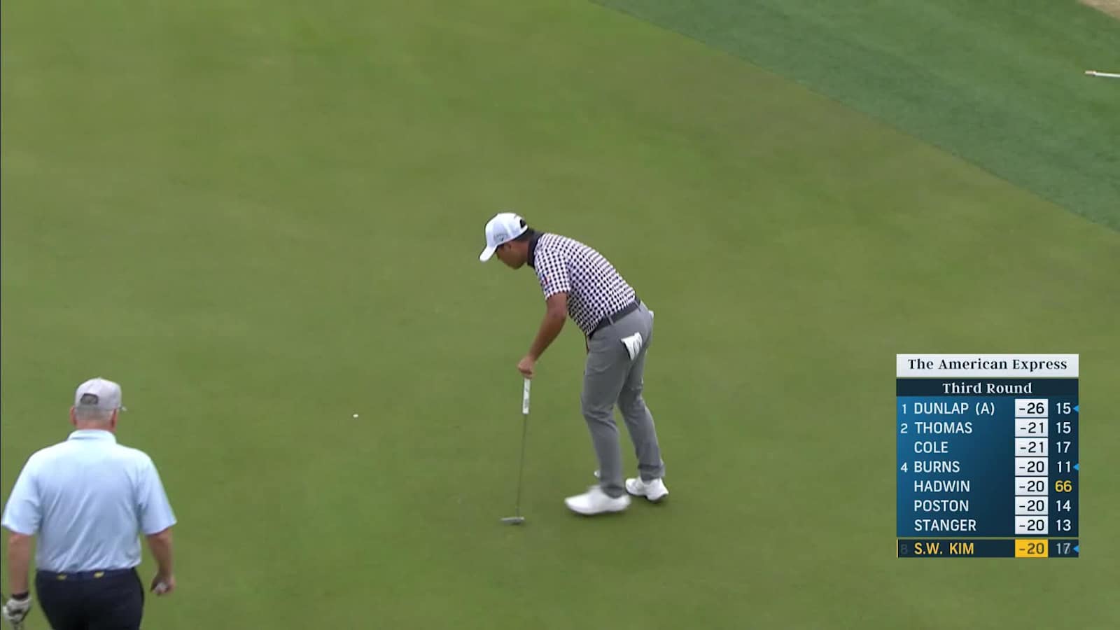 Si Woo Kim makes birdie on No. 8 at The American Express