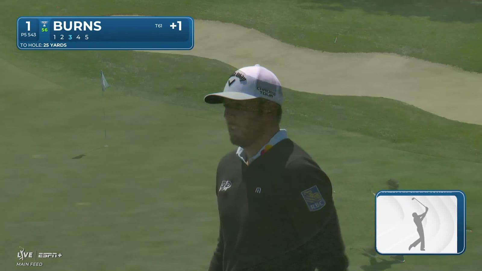 Sam Burns sinks a 21-foot birdie putt at Valspar