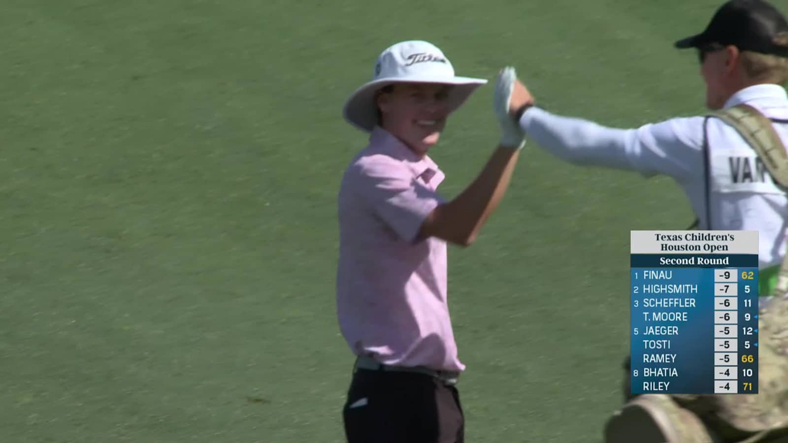 Joe Highsmith holes out for eagle at Houston Open