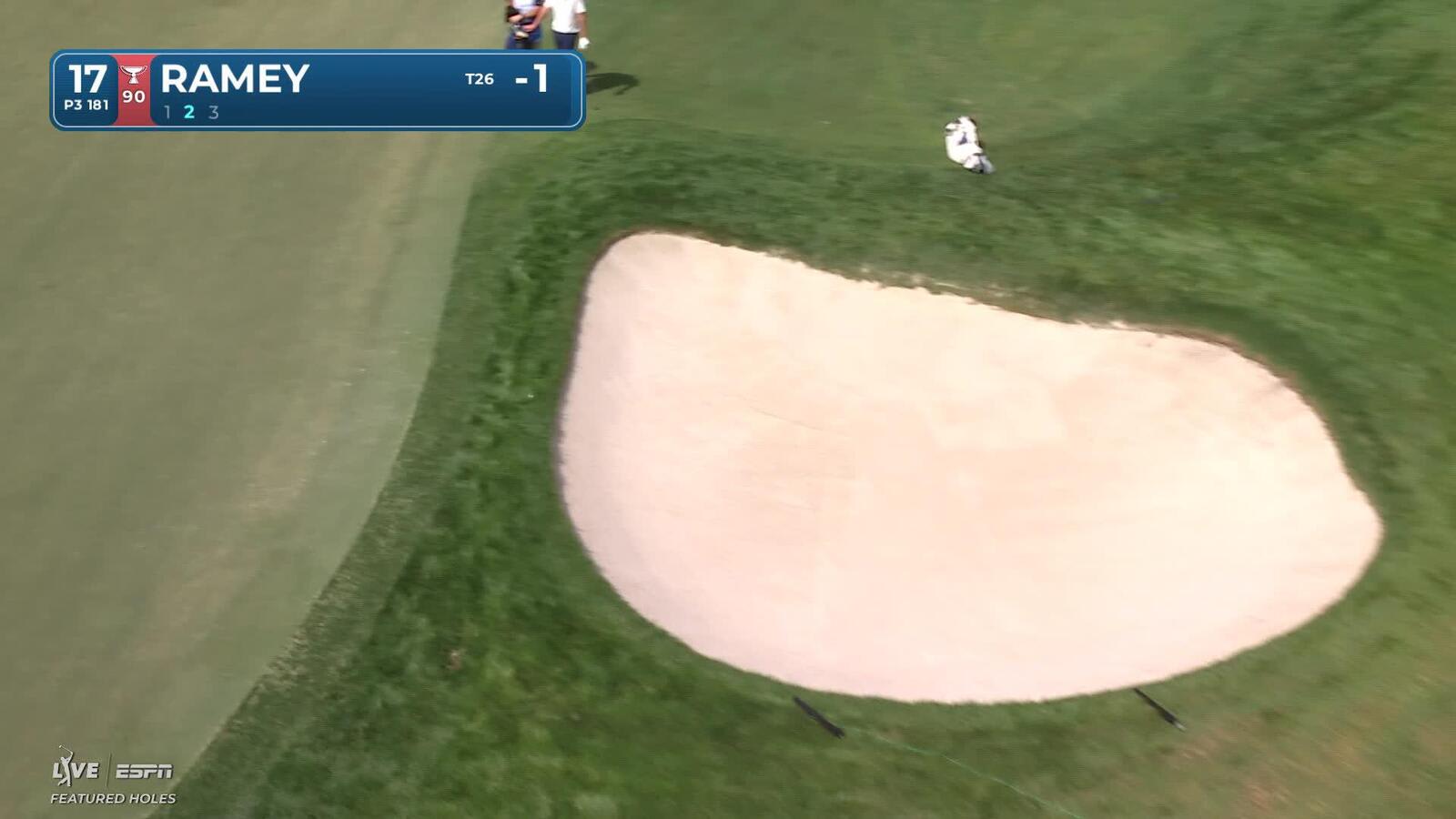 Chad Ramey sinks 17-foot birdie putt from rough on No. 17 at Cognizant Classic