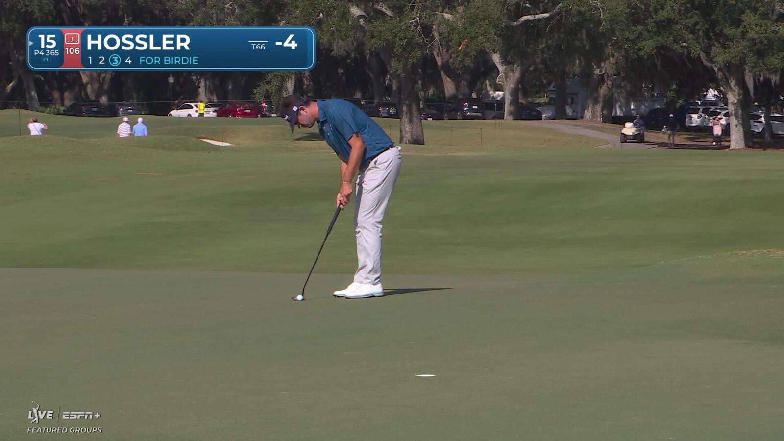 Beau Hossler makes birdie on No. 15 at The RSM Classic