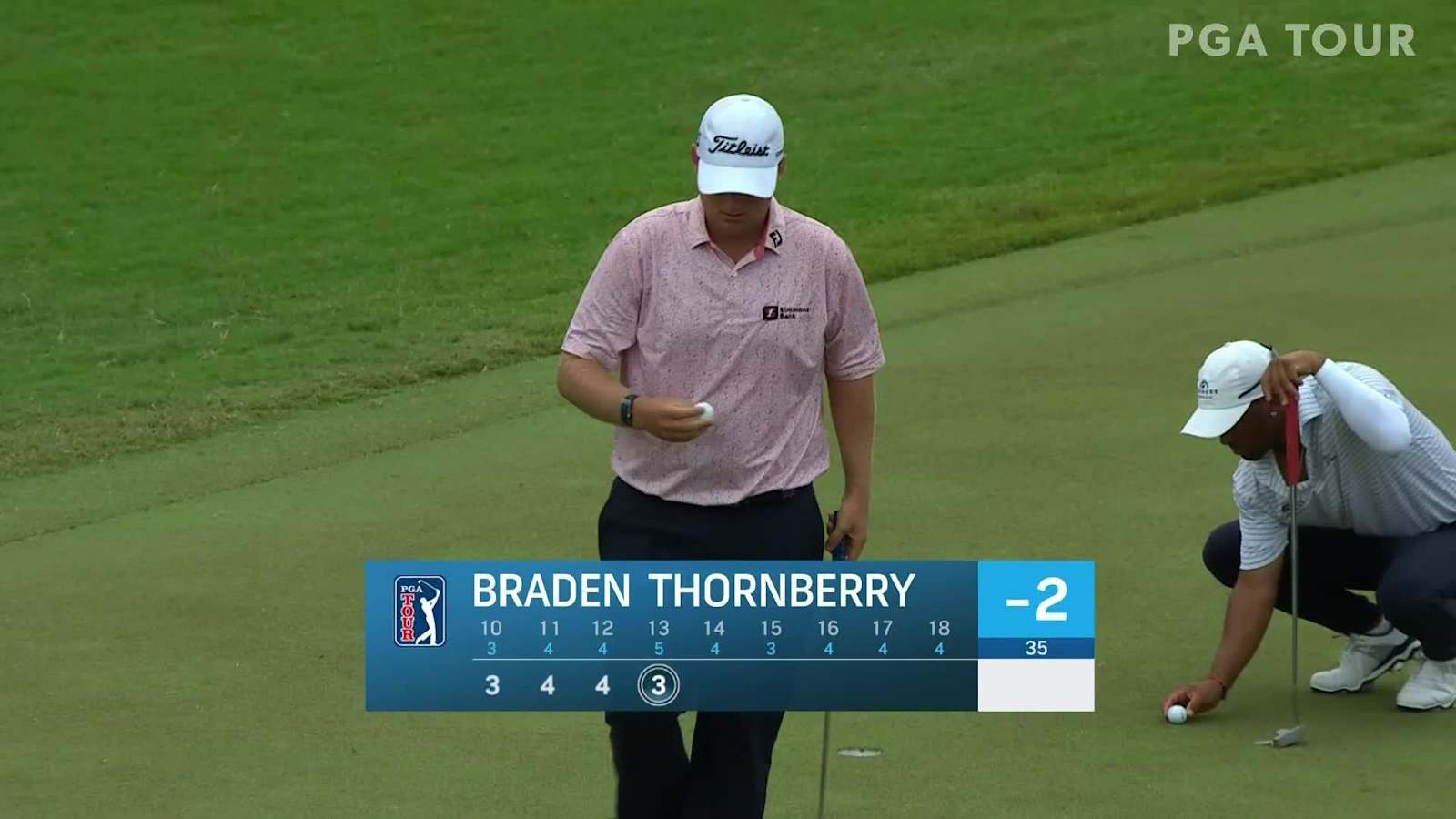 Braden Thornberry holes eagle putt at Mayakoba