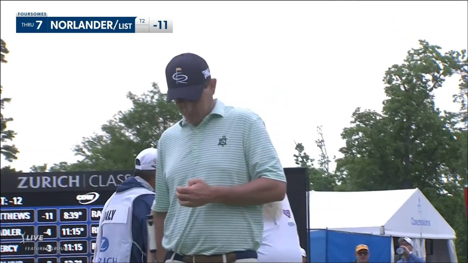 List/Norlander make birdie on No. 7 at Zurich Classic