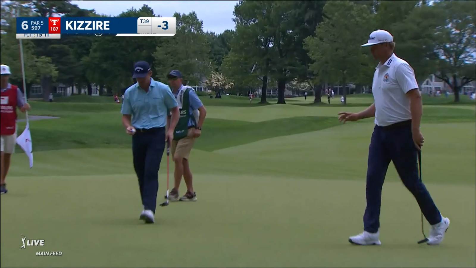 Patton Kizzire makes 15-foot birdie putt at Travelers