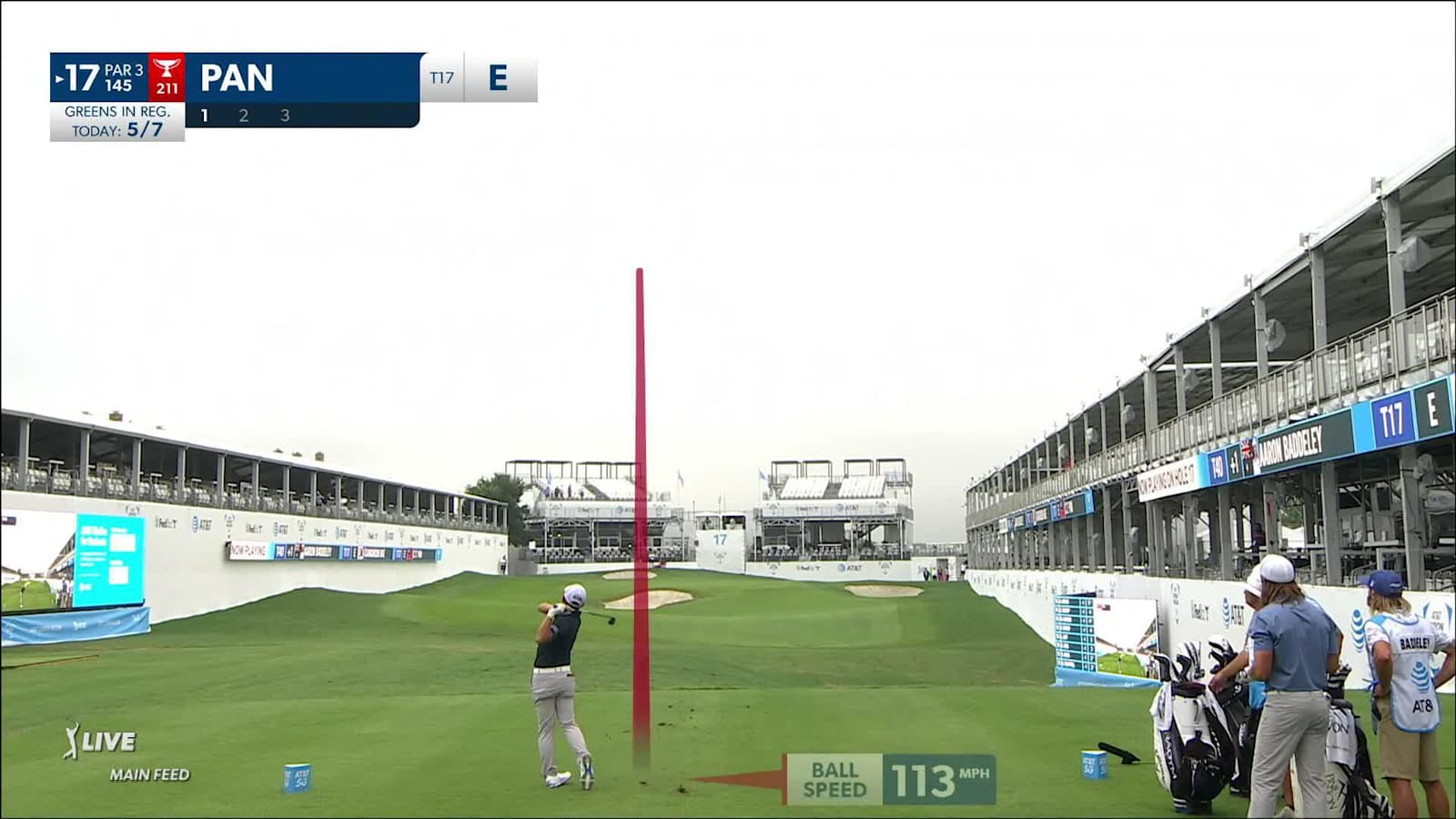 C.T. Pan throws a dart to set up birdie at AT&T Byron Nelson