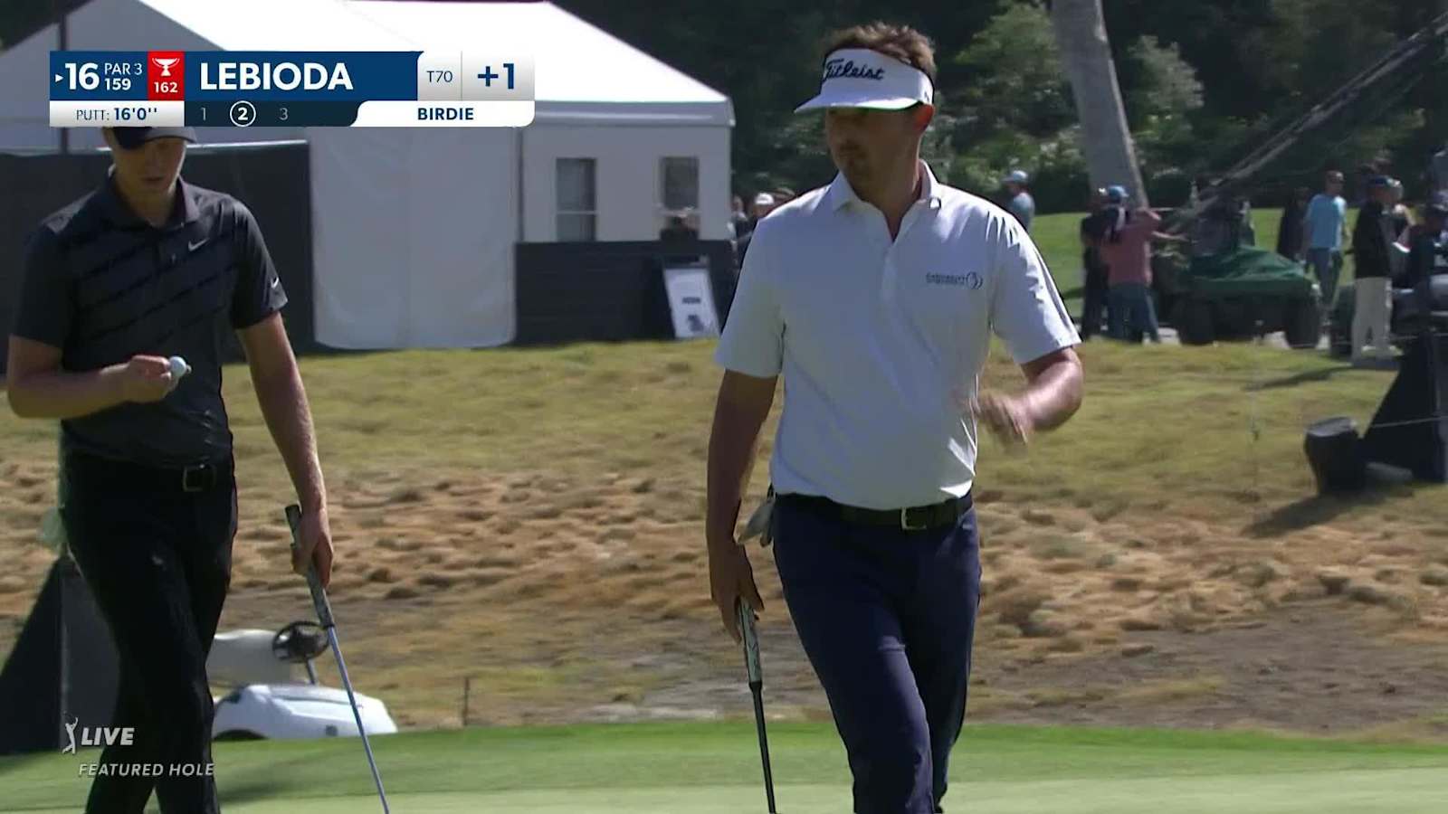 Hank Lebioda drains 16-footer for birdie at Genesis