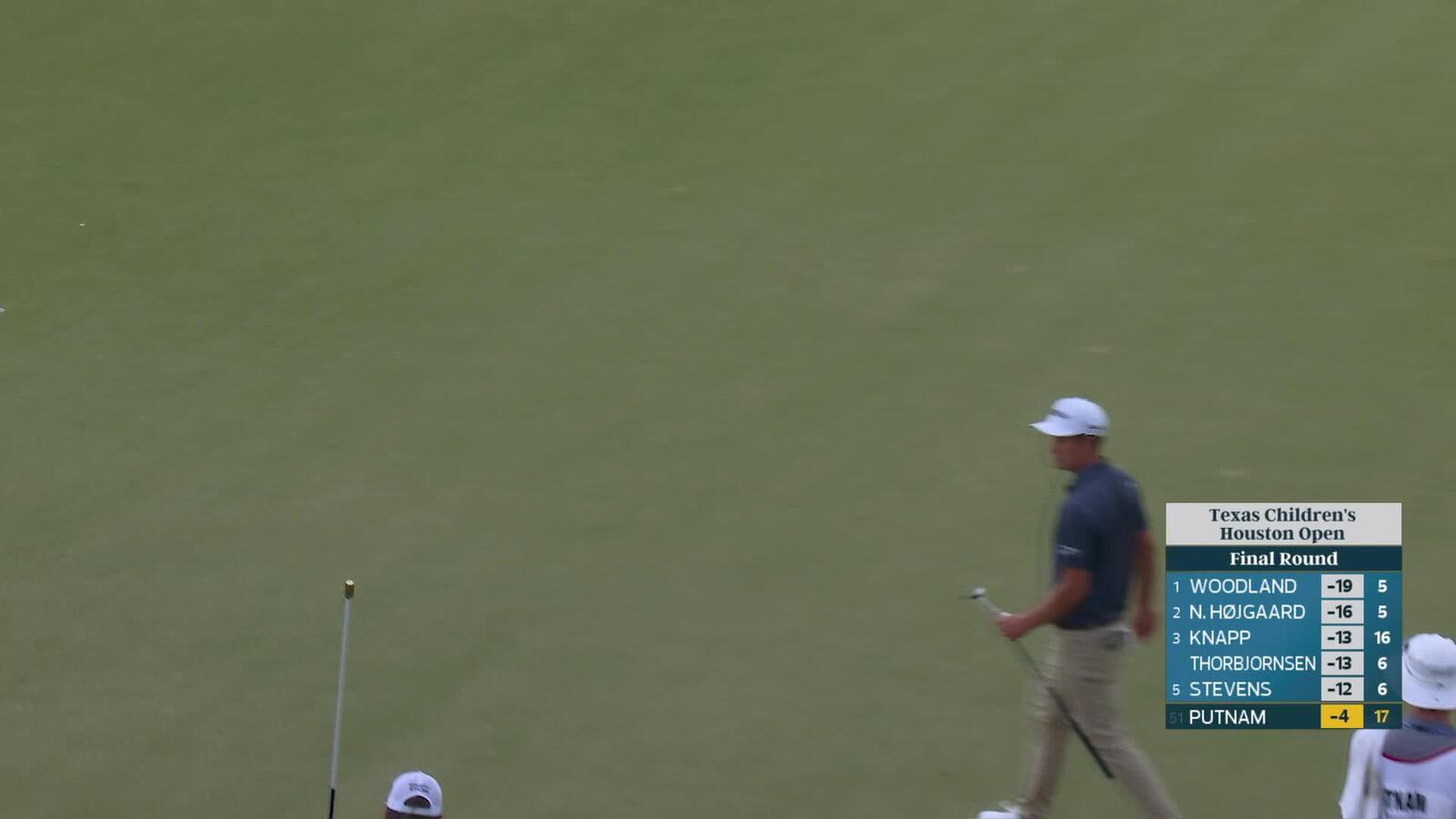 Andrew Putnam sinks 38-foot birdie putt on 18 at Texas Children's