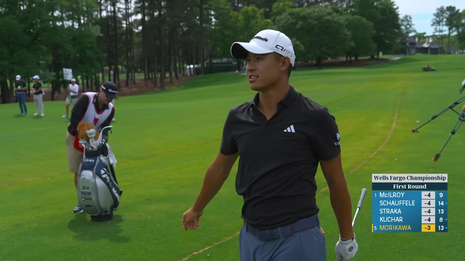 Collin Morikawa makes birdie on No. 5 at Wells Fargo
