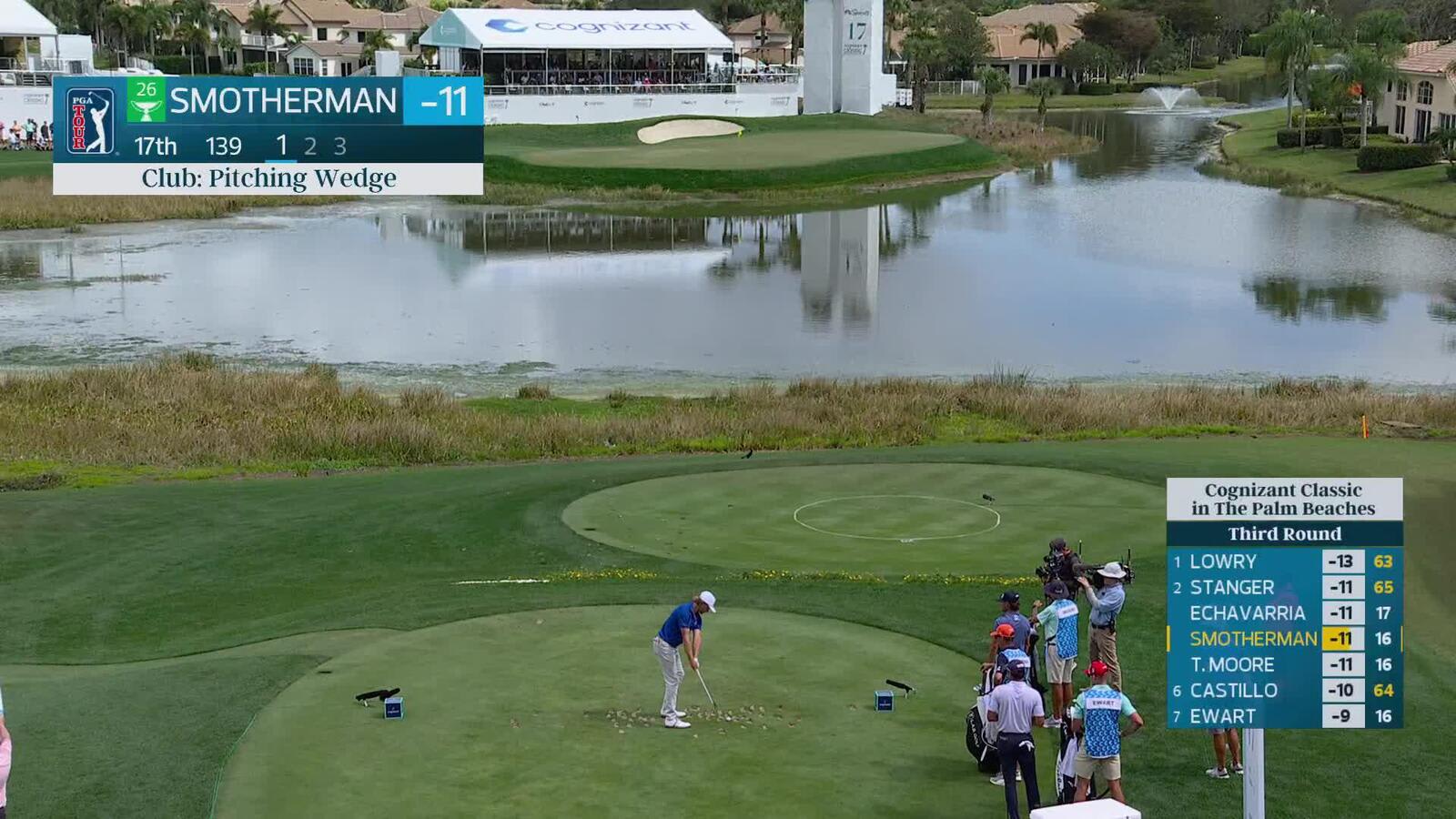 Austin Smotherman hits 137-yard tee shot to 5 feet, sets up birdie