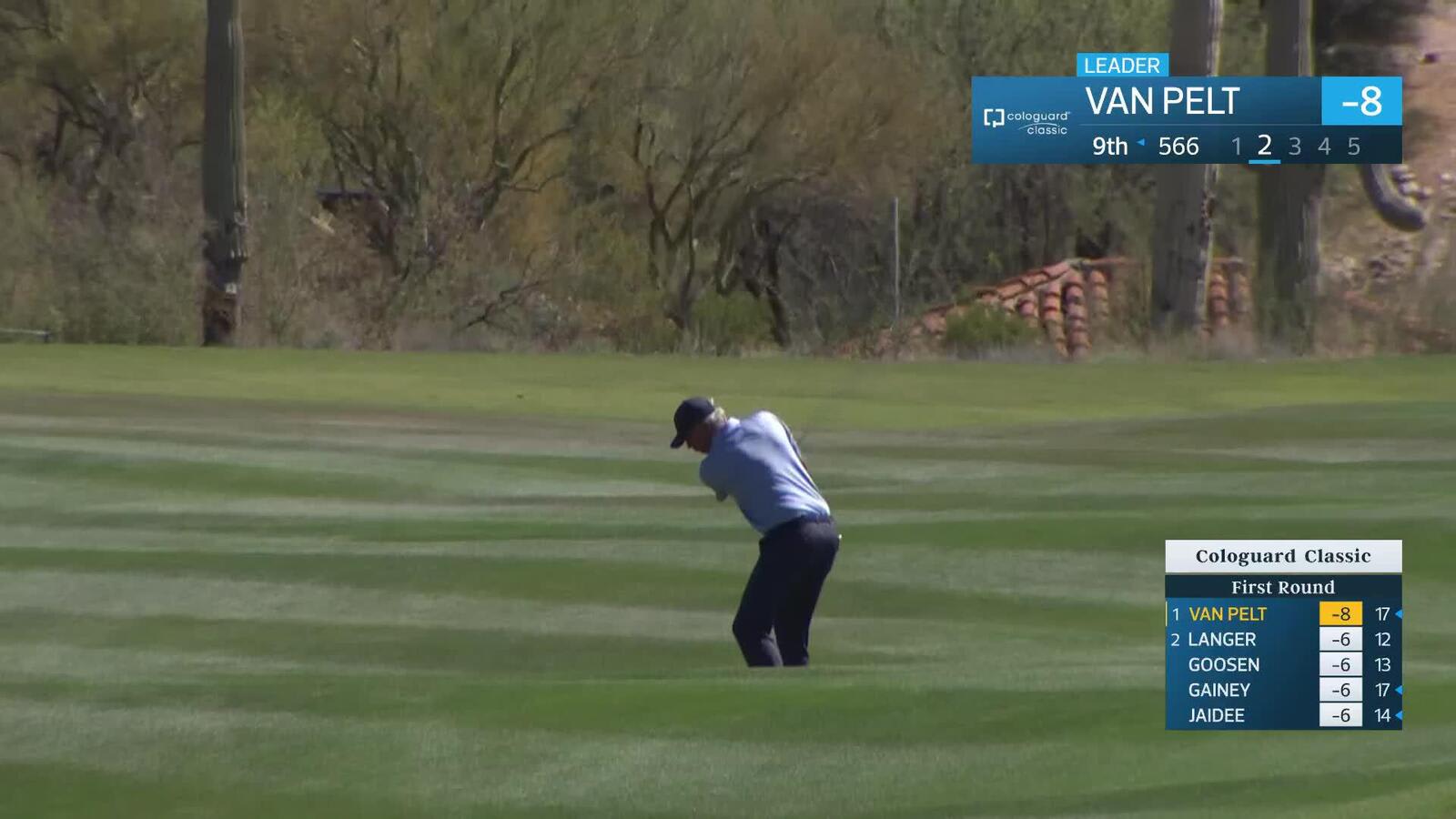 Bo Van Pelt makes birdie on No. 9 at Cologuard Classic