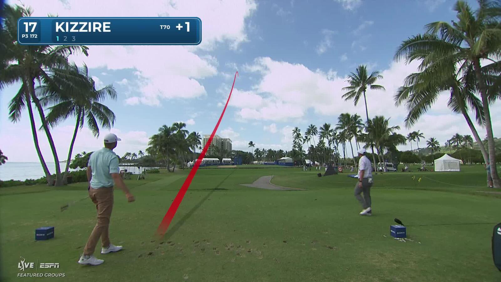 Patton Kizzire nearly aces No. 17, sinks 3-foot putt for birdie at Sony Open