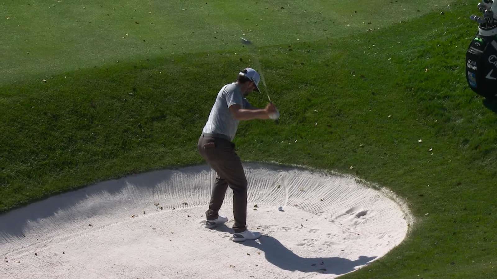 Adam Hadwin holes out from greenside bunker for birdie at THE PLAYERS
