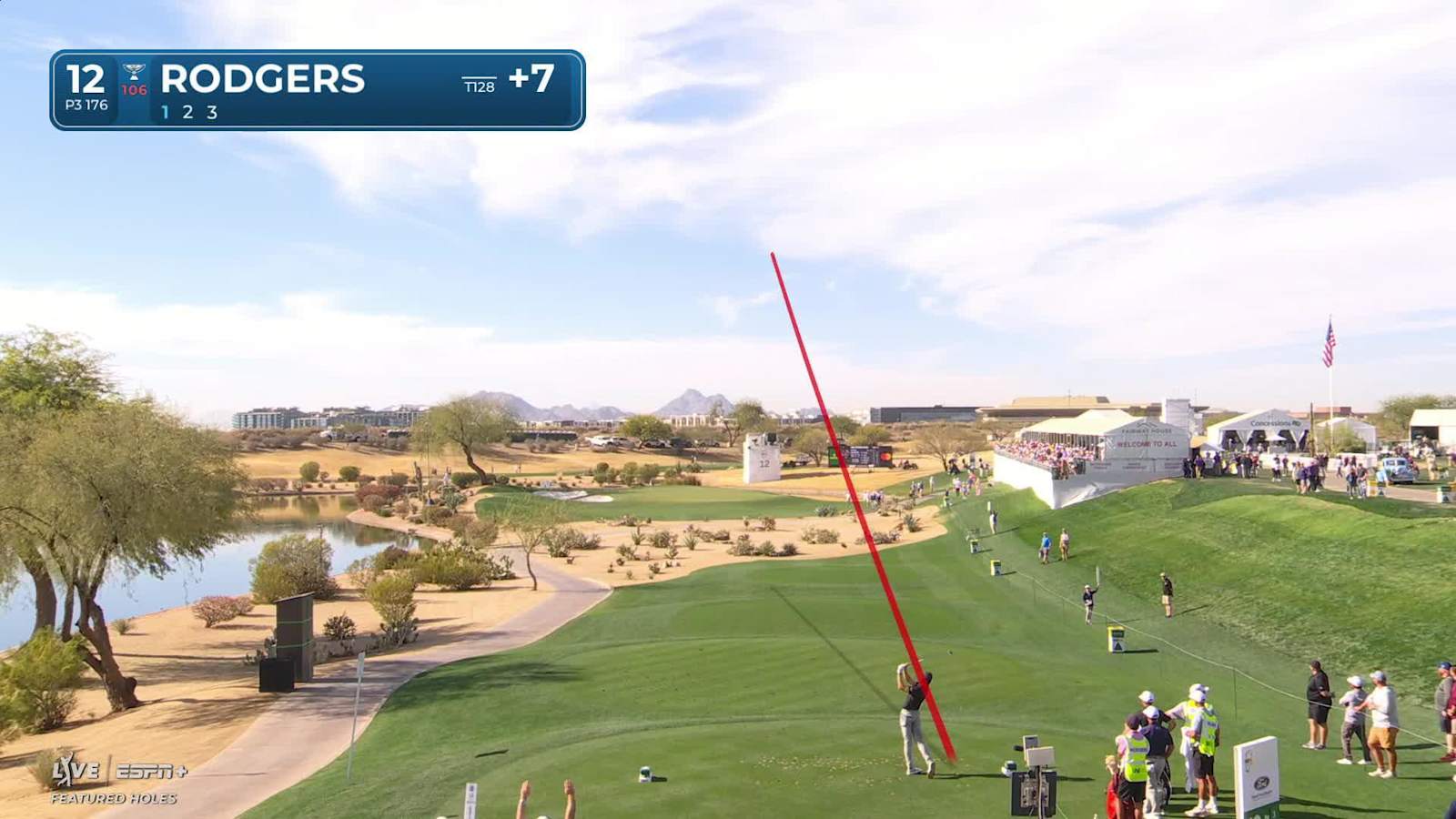 Patrick Rodgers stellar tee shot sets up tap-in birdie at WM Phoenix Open