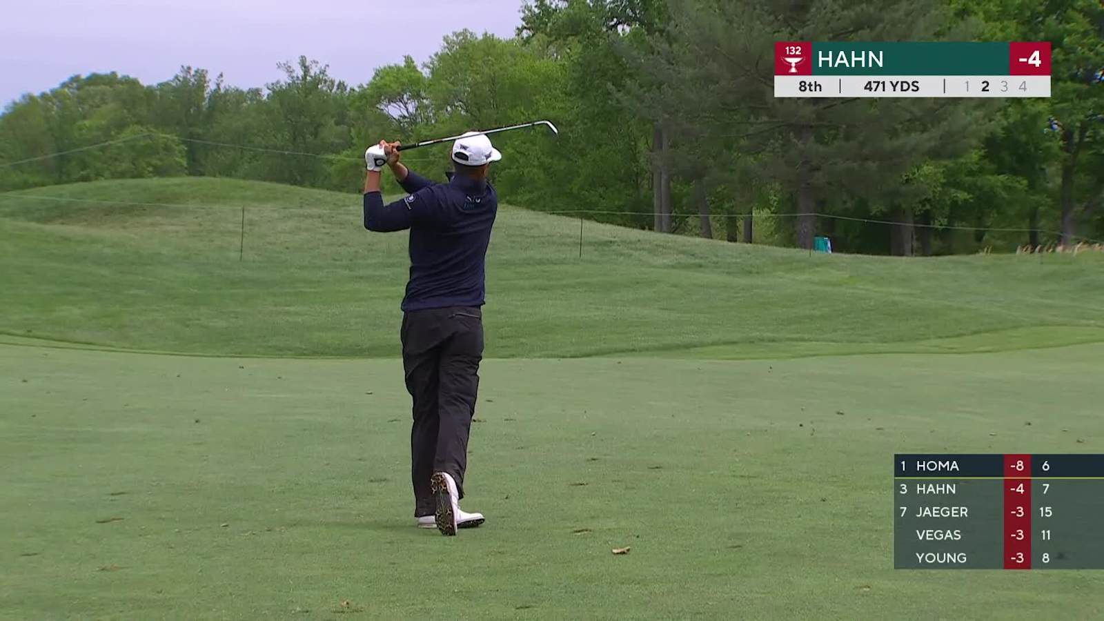 James Hahn hits iron close and birdies at Wells Fargo