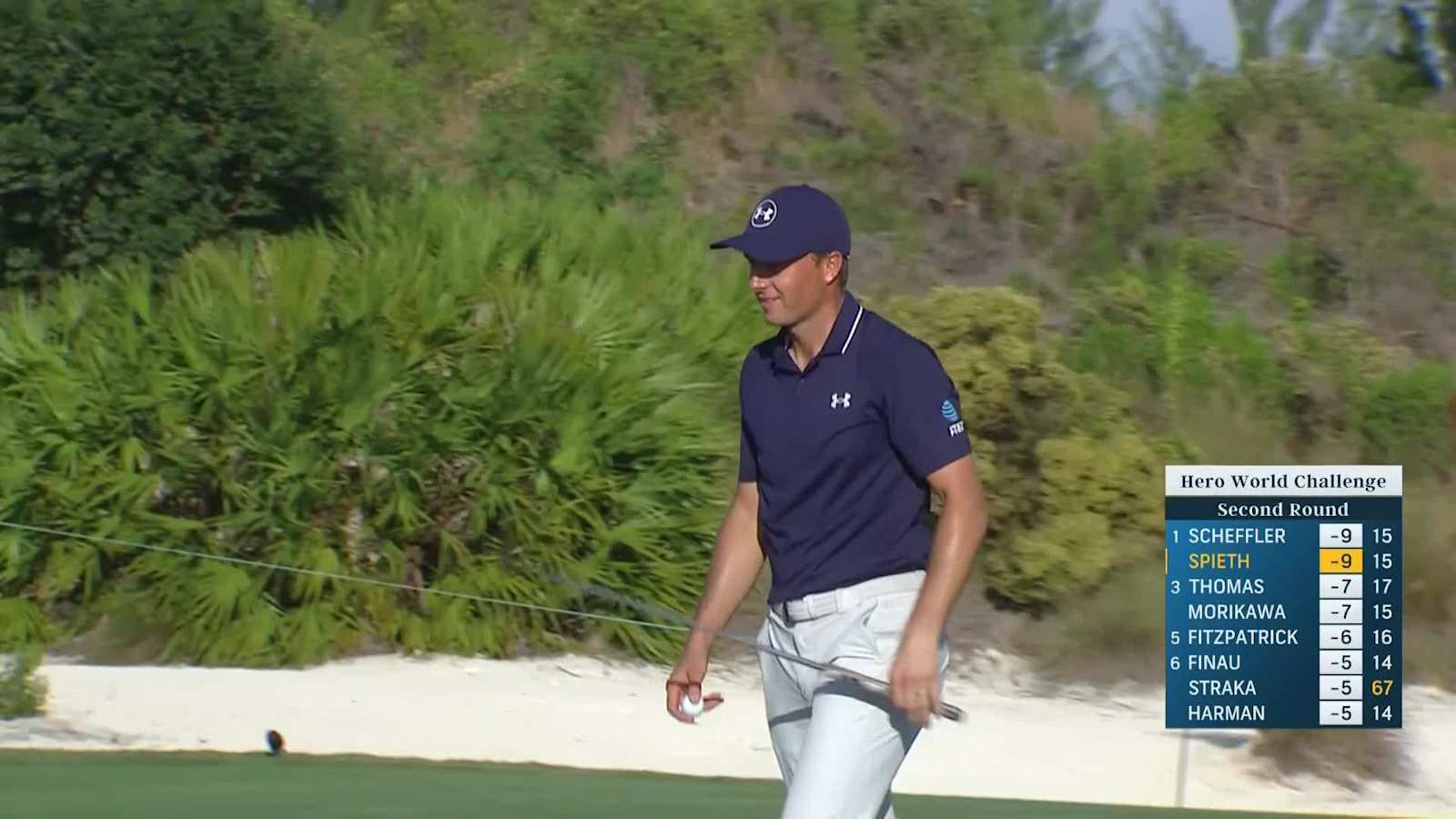 Jordan Spieth's impressive second leads to birdie at Hero World Challenge