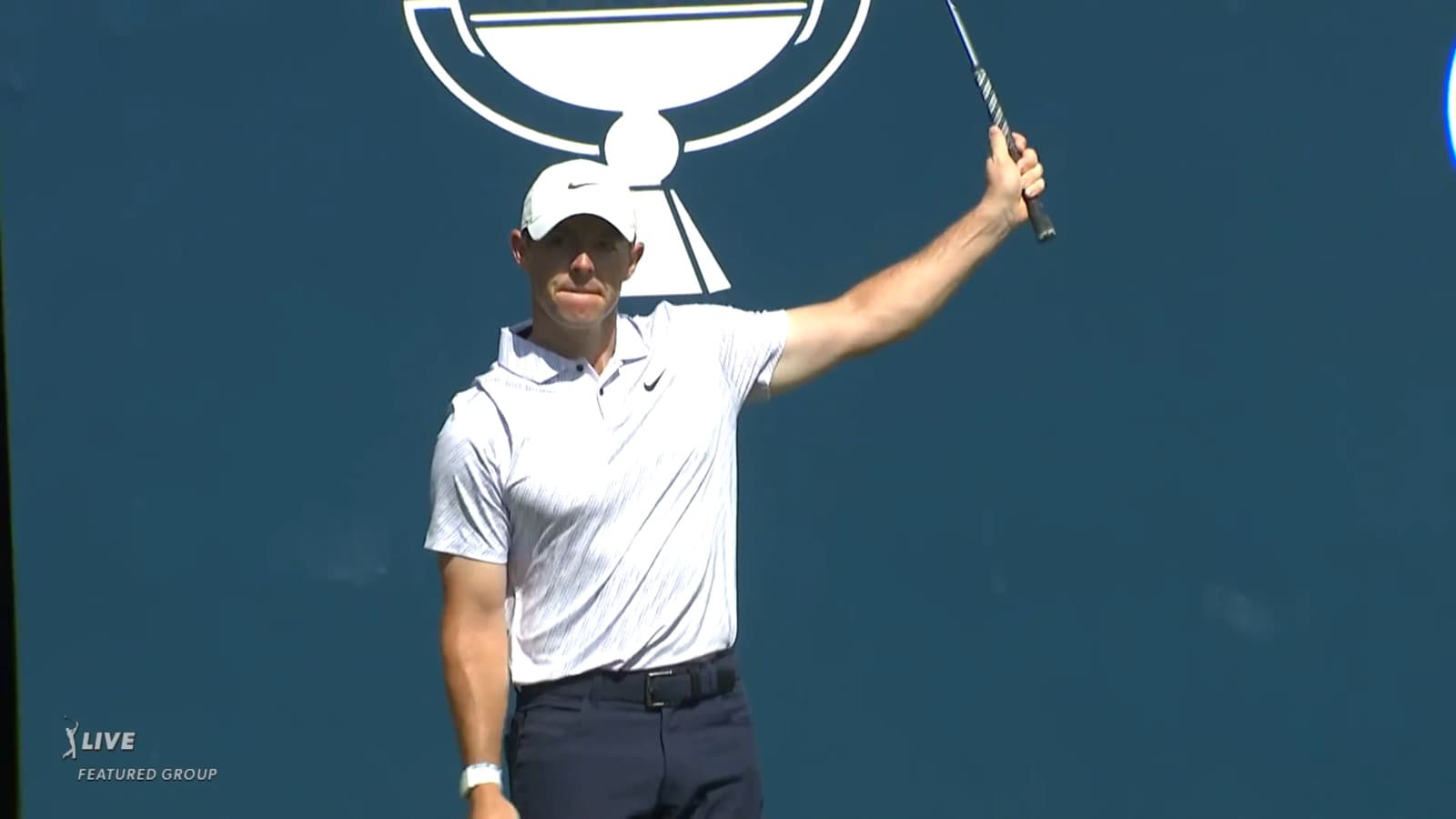 Rory McIlroy holes out from 31 feet for birdie at BMW Championship