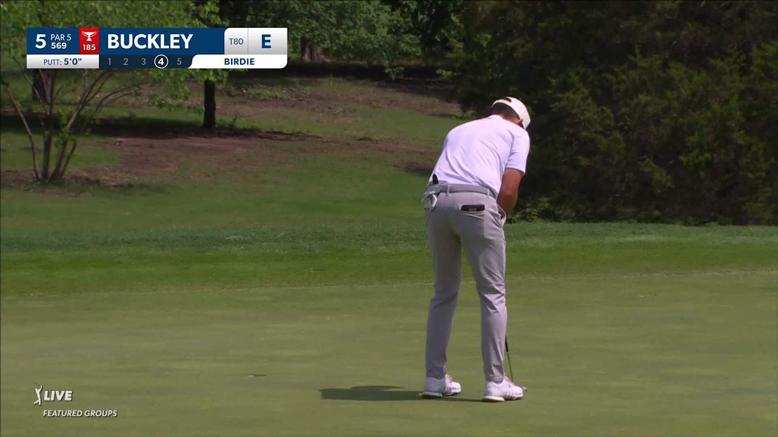 Hayden Buckley makes birdie on No. 5 at CJ CUP Byron Nelson