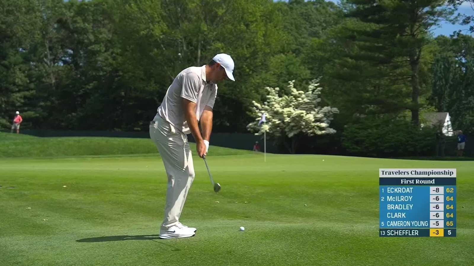 Scottie Scheffler makes stress-free birdie on par-5 sixth at Travelers