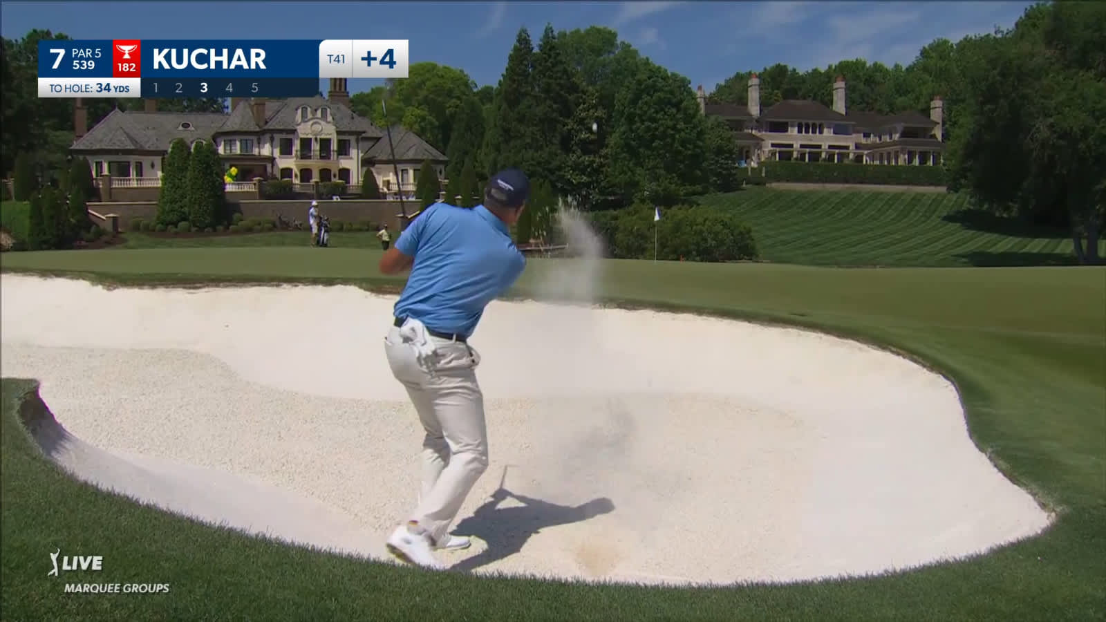 Matt Kuchar gets up-and-down from bunker at Wells Fargo
