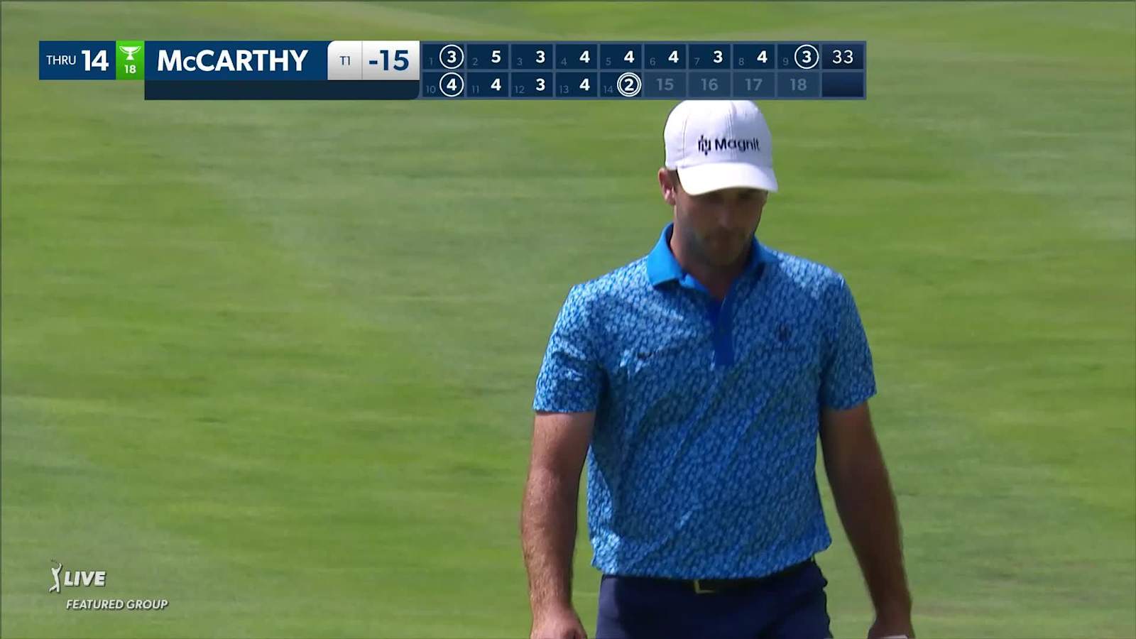 Denny McCarthy buries a 29-foot eagle putt at John Deere