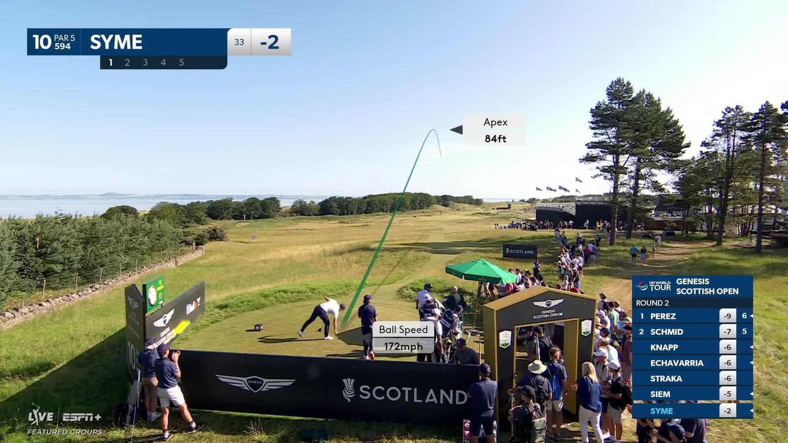 Connor Syme chips in from rough for impressive eagle at Genesis Scottish Open