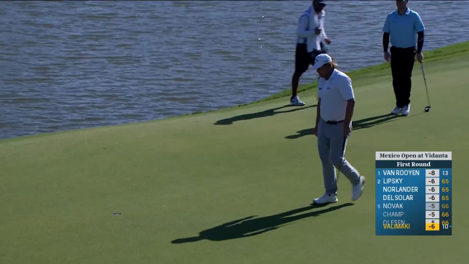 Sami Valimaki makes third-straight birdie on No. 1 at Mexico Open