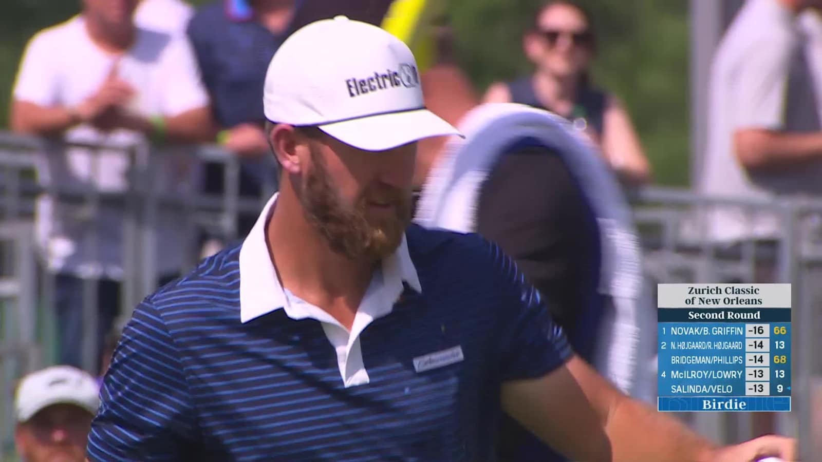 Tom Hoge's excellent approach leads to tap-in birdie for Team Chappell/Hoge at Zurich Classic