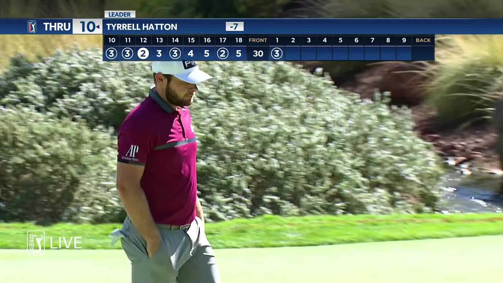 Tyrrell Hatton throws dart to set up birdie at THE CJ CUP 