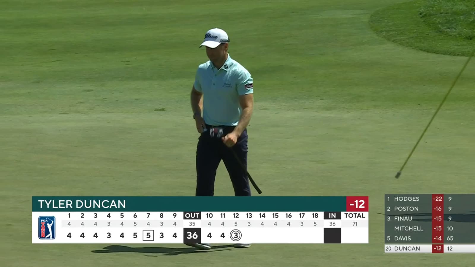 Tyler Duncan's near albatross leads to eagle at 3M Open