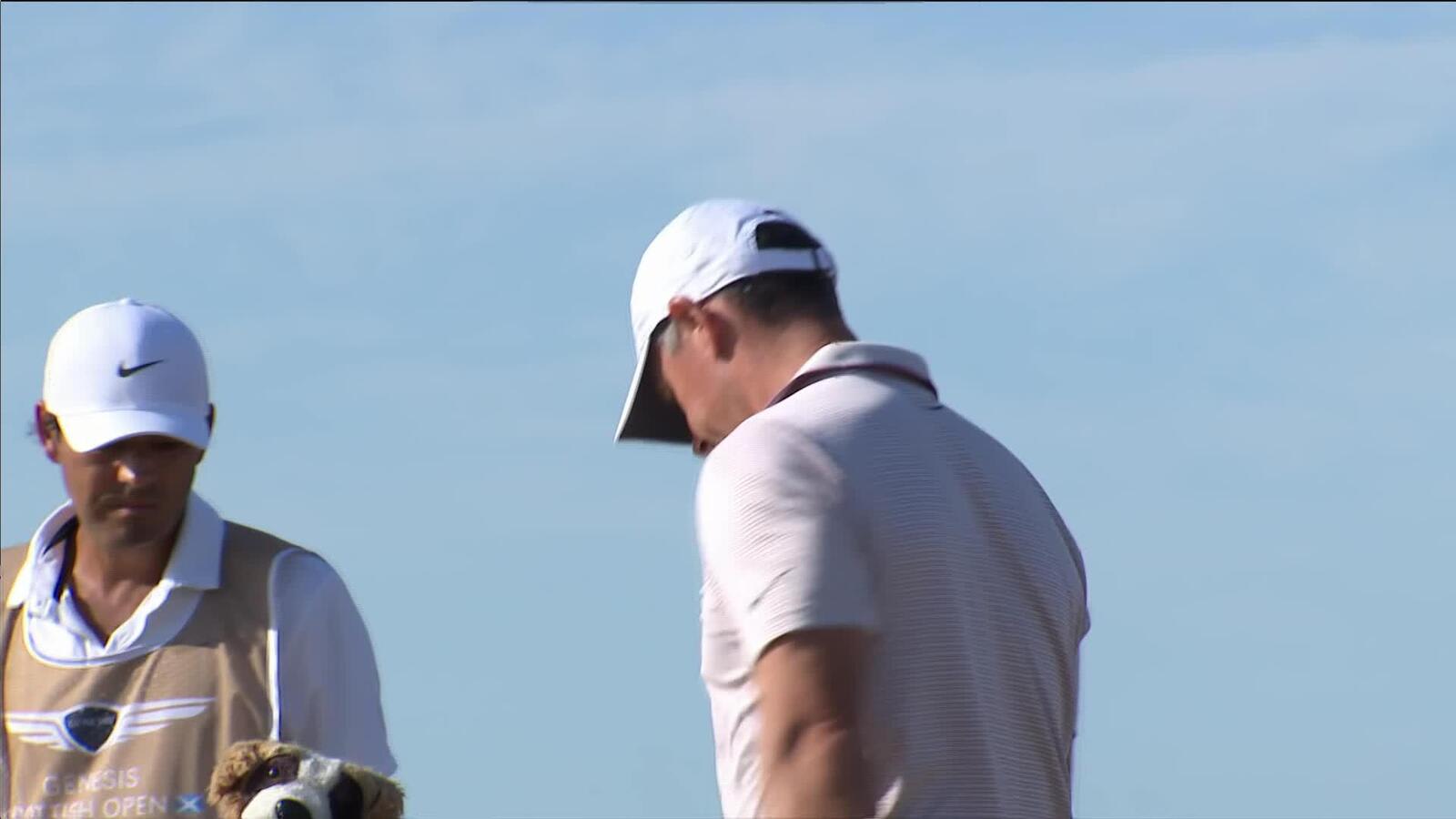Rory McIlroy's excellent tee shot leads to birdie at Genesis Scottish Open