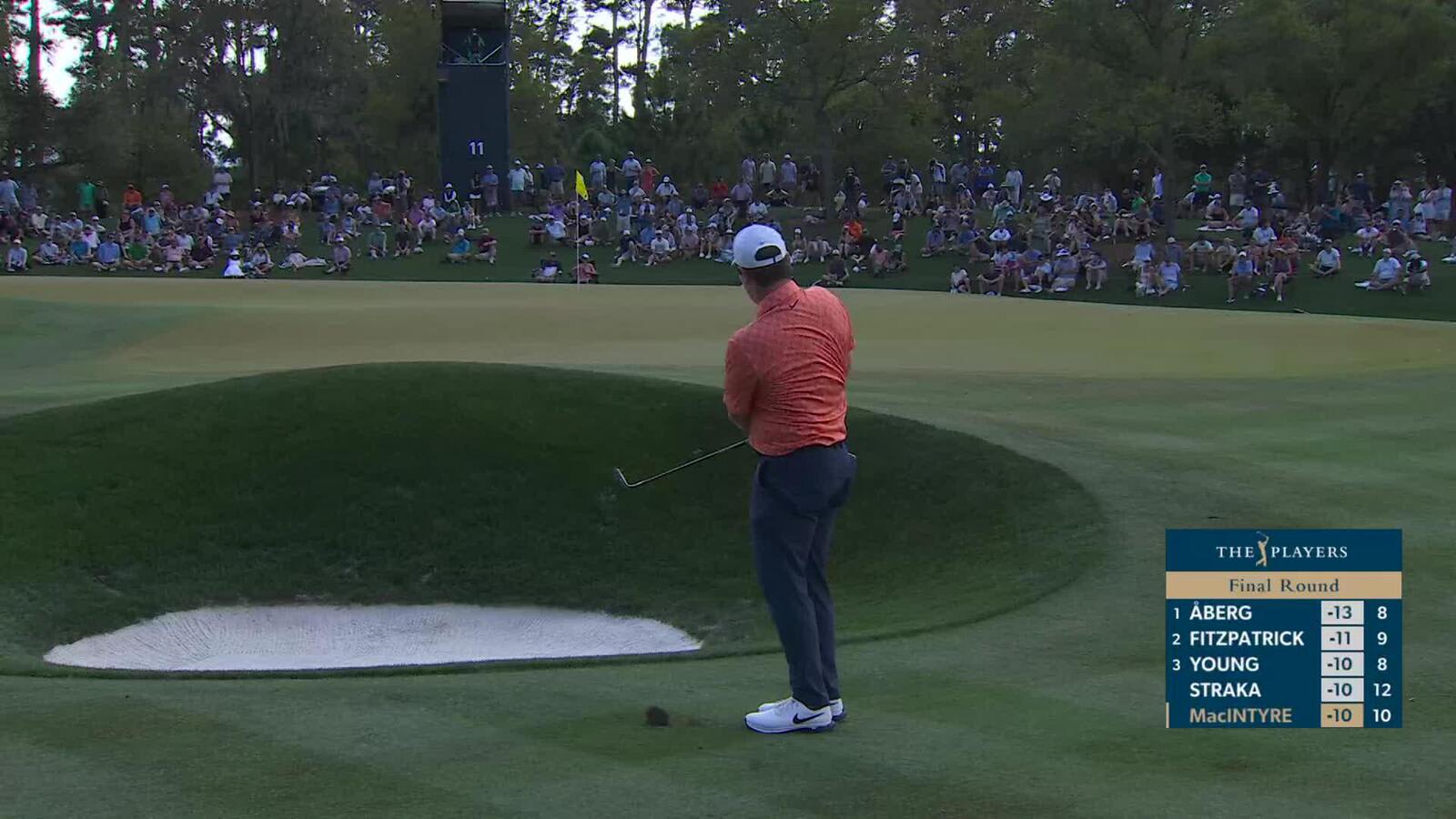 Robert MacIntyre sinks 3-foot birdie putt on No. 11 at THE PLAYERS