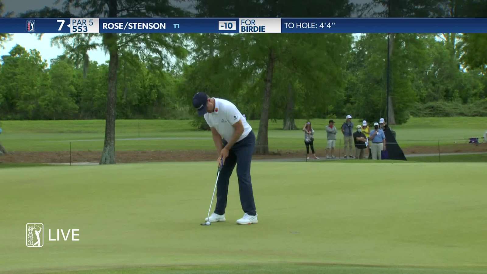 Justin Rose & Henrik Stenson combine for birdie at No. 7 at Zurich Classic