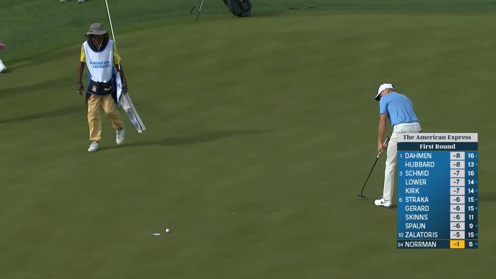 Vincent Norrman nearly reaches green in two, gets up-and-down to save birdie at The American Express