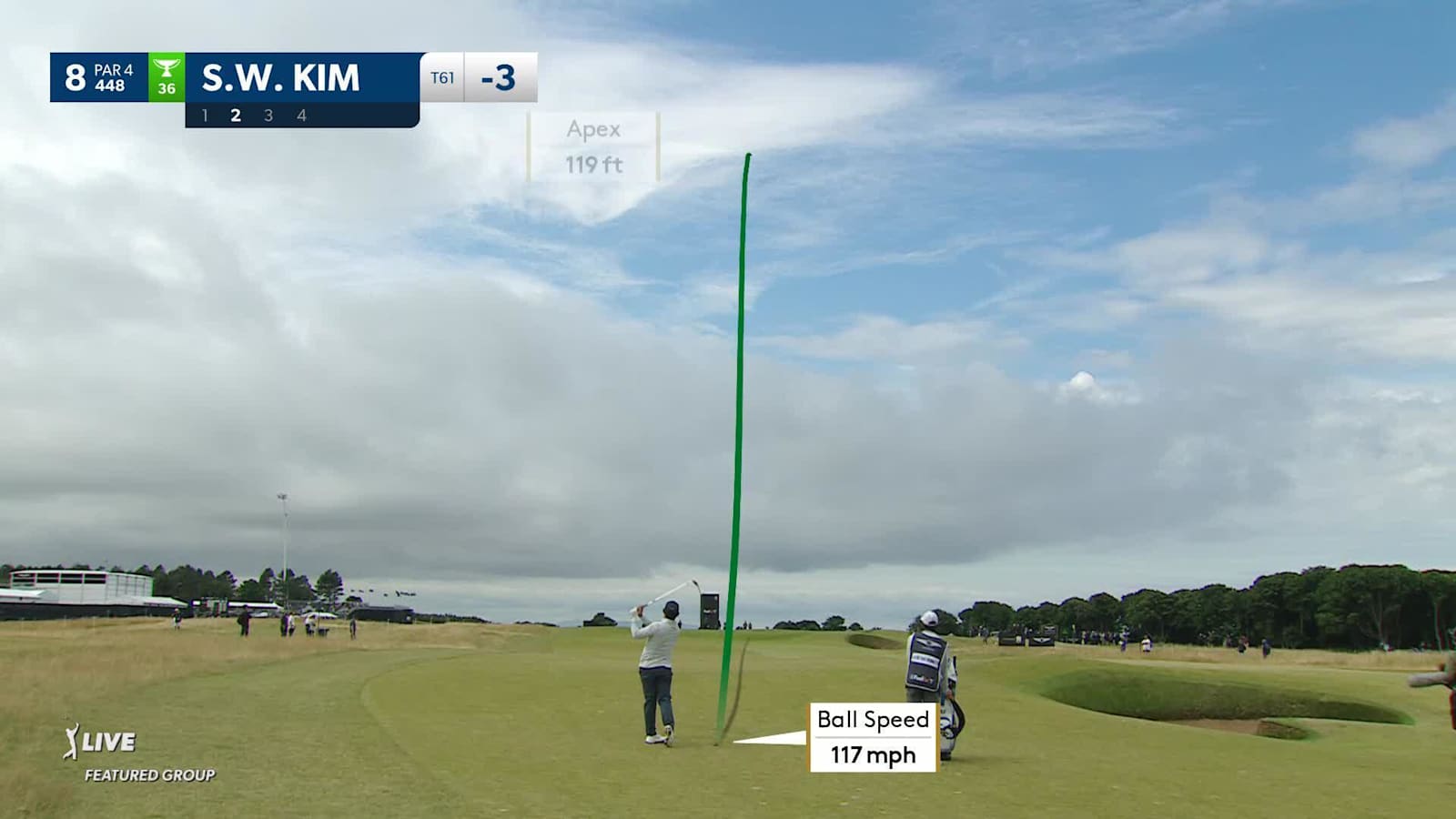 Si Woo Kim makes birdie at Genesis Scottish Open
