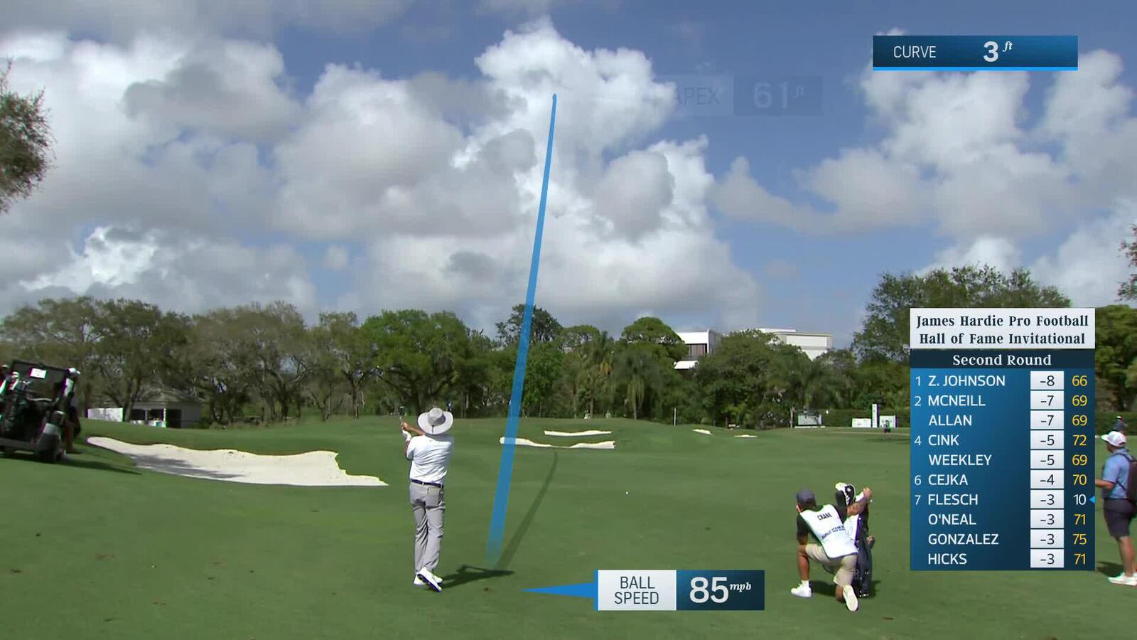 Ben Crane makes birdie on No. 11 at James Hardie Pro Football Hall of Fame Invitational