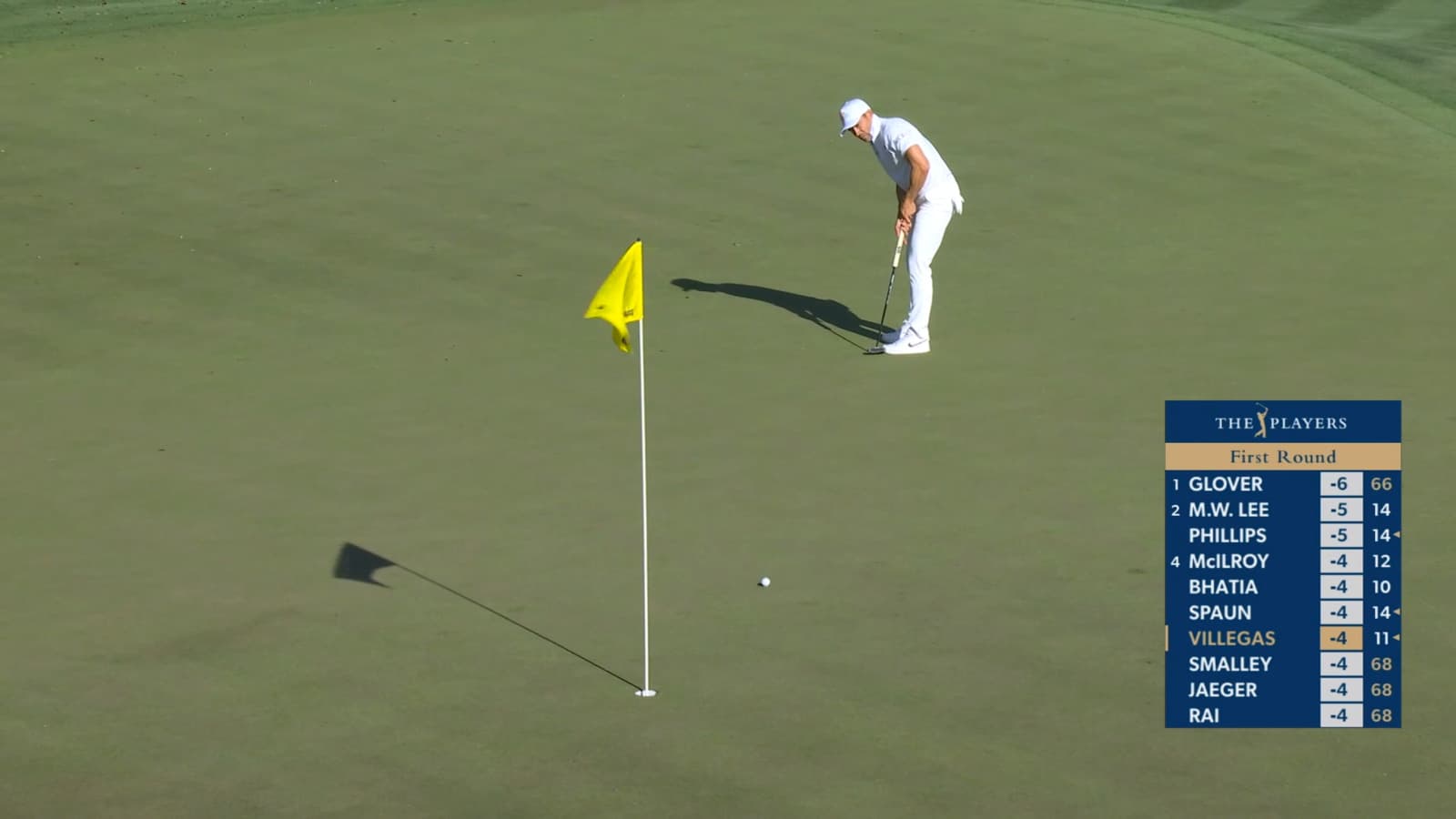 Camilo Villegas curls in a 28-foot birdie putt at THE PLAYERS