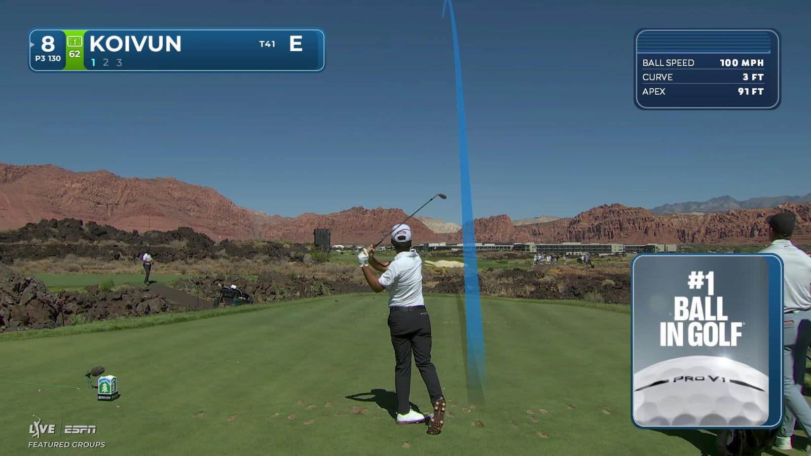 Jackson Koivun hits tee shot to 5 feet, sets up birdie on No. 8 at Bank of Utah