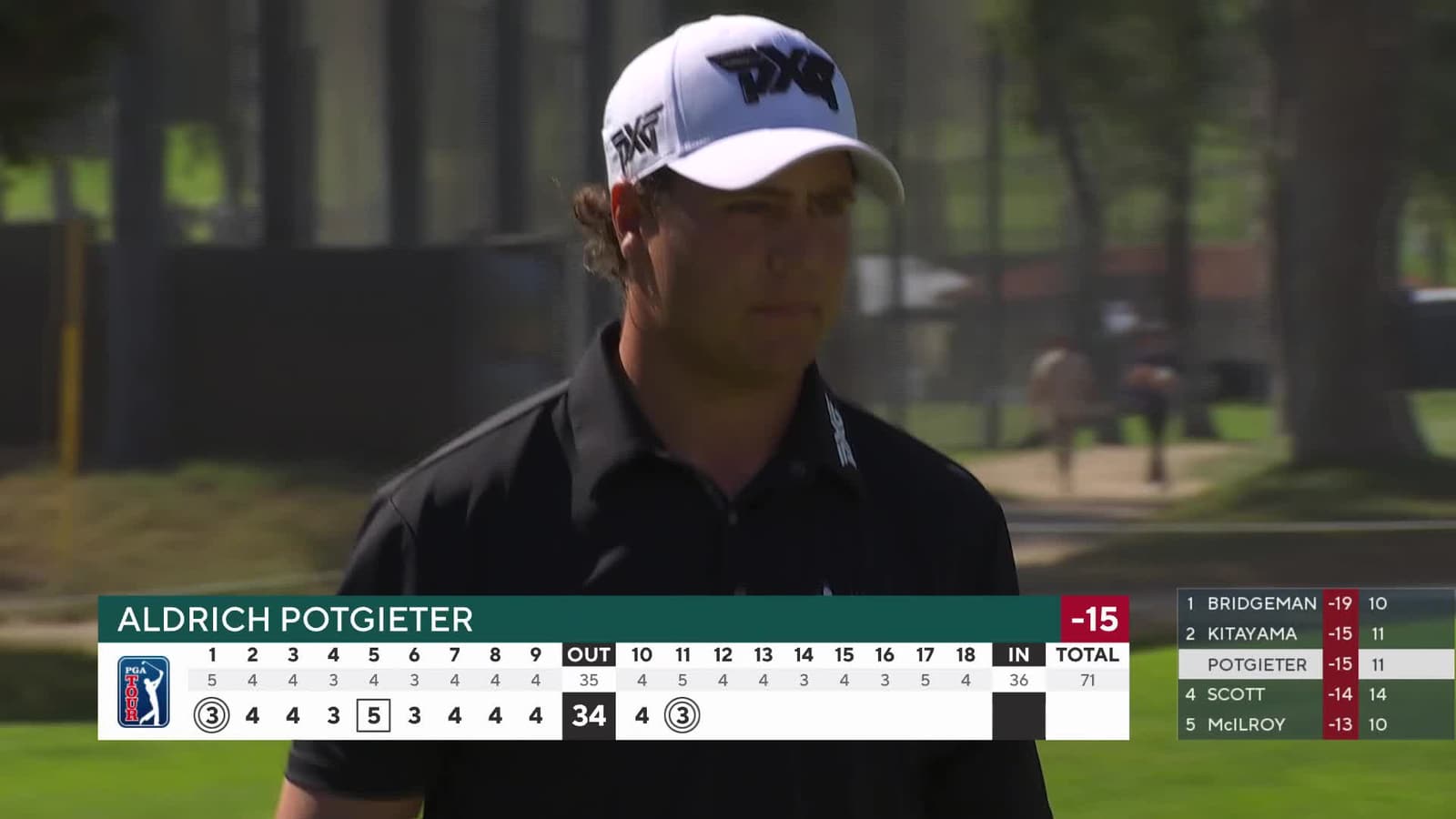 Aldrich Potgieter hits 234-yard approach to 5 feet, makes eagle putt on No. 11 at The Genesis