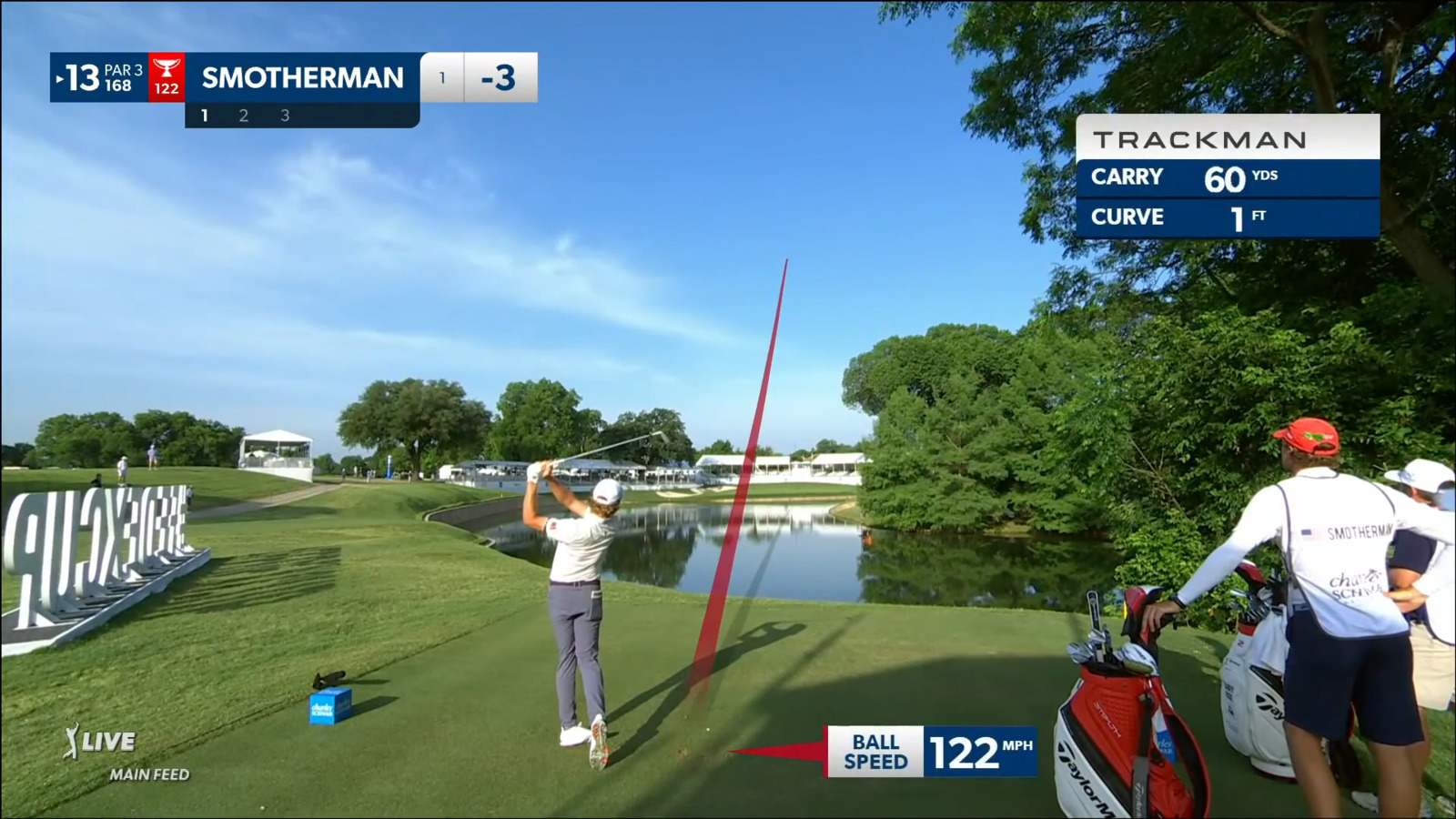 Austin Smotherman sticks tee shot to set up birdie at Charles Schwab