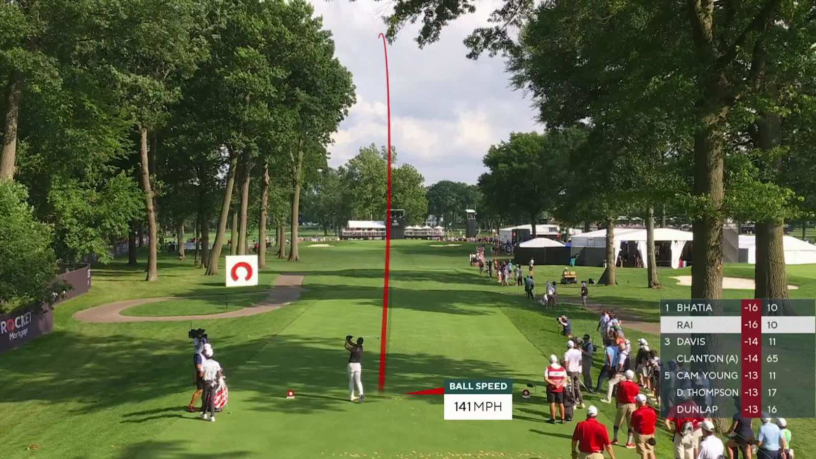 Aaron Rai nearly aces No. 11 at Rocket Mortgage