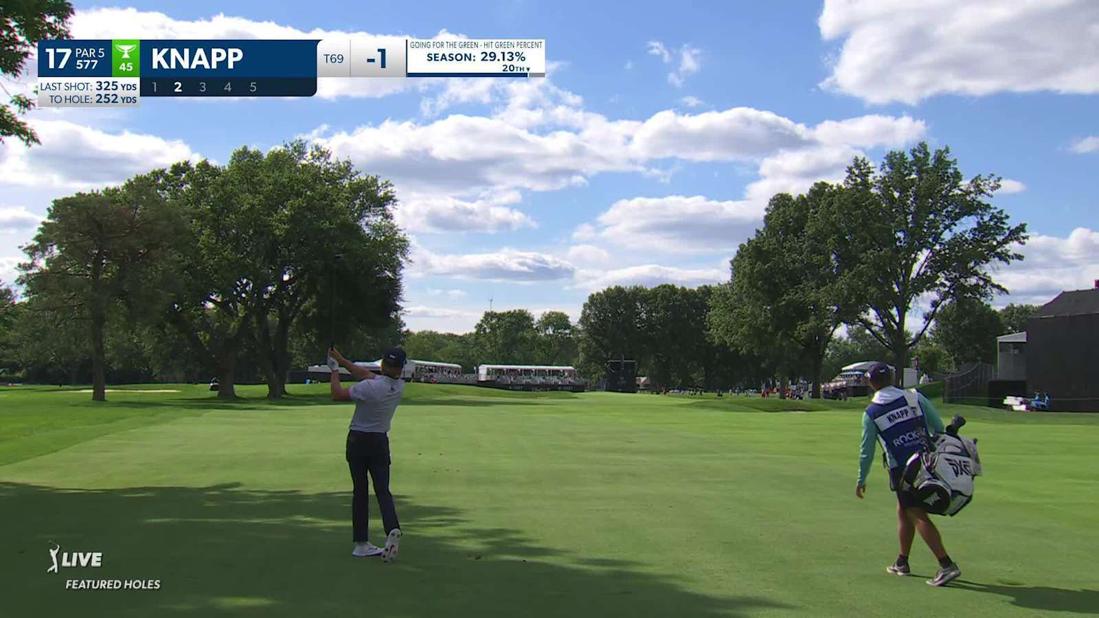 Jake Knapp makes birdie on No. 17 at Rocket Mortgage